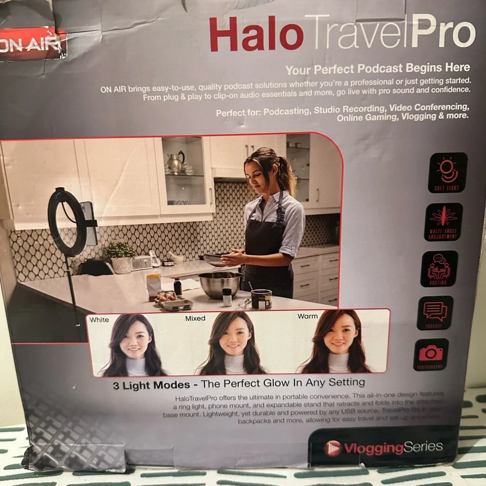 💡✨ Halo TravelPro 10” LED Ring Light – Vlogging Series ✨💡